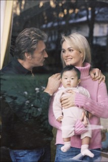 Johnny Hallyday, Laeticia et Jade