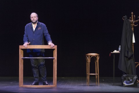 Eric Dupond Moretti en répétition au Théâtre de la Madeleine à Paris