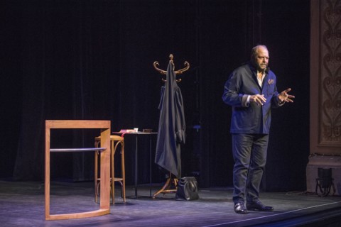 Eric Dupond Moretti en répétition au Théâtre de la Madeleine à Paris