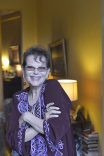 Claudia Cardinale chez elle à Paris