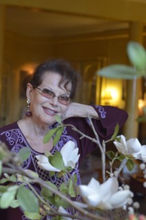 Claudia Cardinale chez elle à Paris