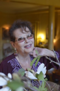 Claudia Cardinale chez elle à Paris
