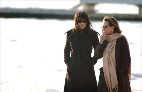 Claudia Cardinale et Monica Bellucci, Cannes, 2004