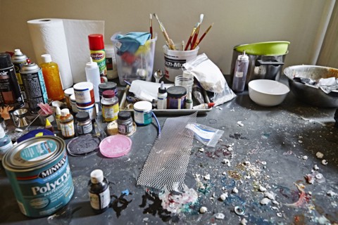 Atelier de l'artiste Anicka Yi