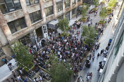 Open air party in NYC