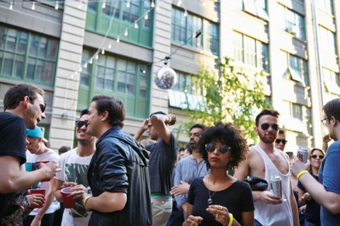 Open air party in NYC