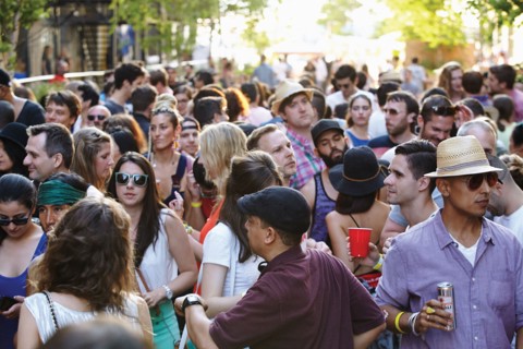 Open air party in NYC