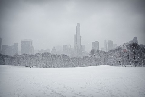 Central Park en hiver, New York