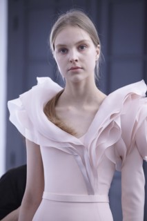 Fittings before Ralph & Russo Haute Couture show