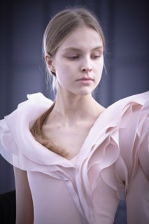 Fittings before Ralph & Russo Haute Couture show
