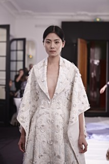 Fittings before Ralph & Russo Haute Couture show