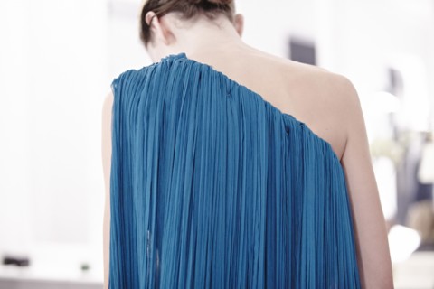Fittings before Ralph & Russo Haute Couture show