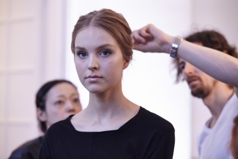 Fittings before Ralph & Russo Haute Couture show