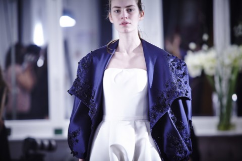 Fittings before Ralph & Russo Haute Couture show