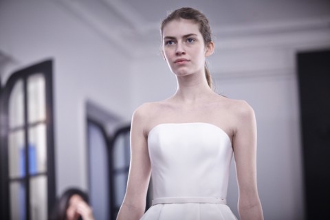Fittings before Ralph & Russo Haute Couture show