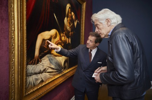 Exhibition in New York of a painting attributed to Caravaggio.