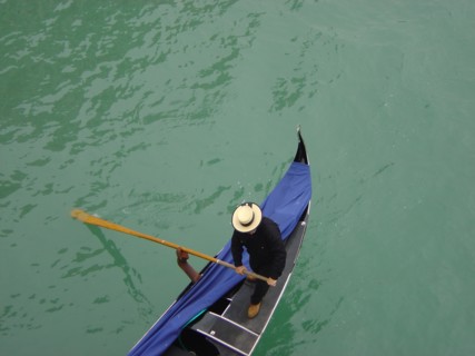 Venise. Gondole sur le Grand Canal