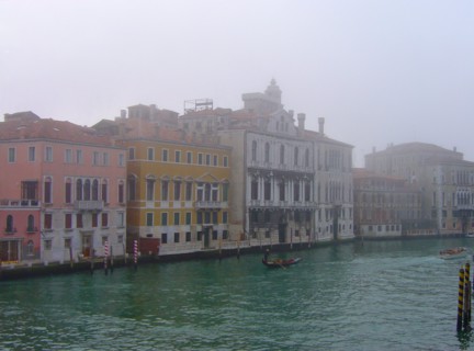 Venise. Le Grand Canal dans la brume