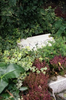 Ezra Pound's grave at San Michele's cemetery in Venice
