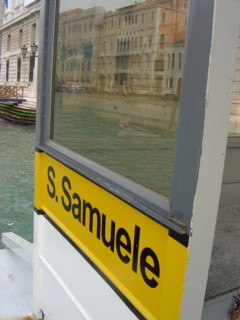 Close-up of Palazzo Grassi in Venice