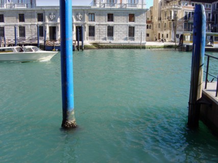Entrance of Palazzo Grassi on the Grand canal in Venice