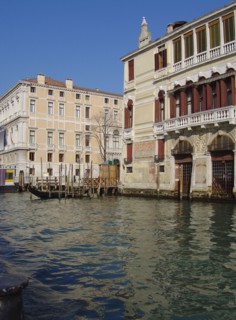View from the Grand canal of Palazzo Grassi in Venice