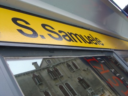 San Samuele  vaporetto stop in Venice