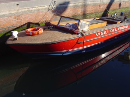 Firemen's boat in venice