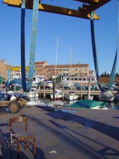 Giudecca shipyard in Venice