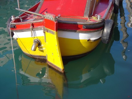 Yellow and red bark in Venice