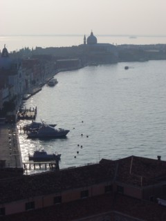 Vue aérienne de l'église du Redentore à Venise