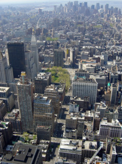 New-York (USA), Manhattan, 5th Avenue vers la pointe de Manhattan, vue depuis l'Empire State