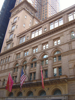 New-York (USA), Manhattan, Carnegie Hall (façade) West 57th Street