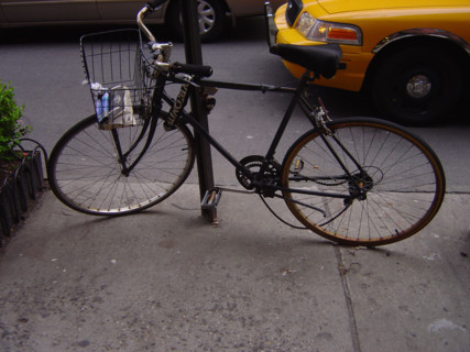 New-York (USA), Manhattan, vélo et taxi