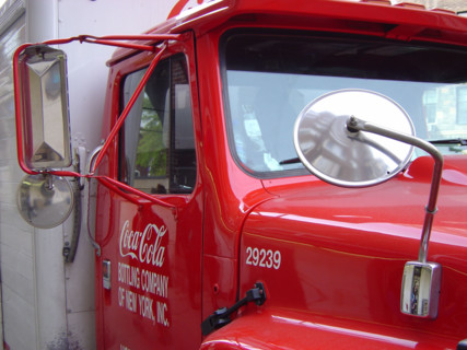 New-York (USA), Manhattan, camion Coca Cola