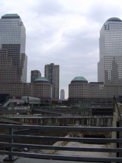 Ground zero, World Trade Center site, in New-York