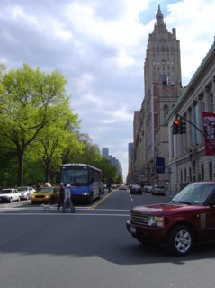 8th avenue et Central Park West in New York