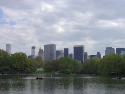 The lake of Central Park in New York