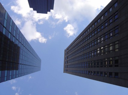 Buildings on Madison avenue in the district of Midtown in New York