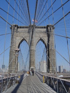 Brooklyn bridge in New York