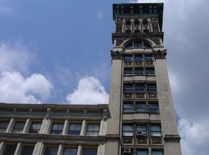 View of a building in Soho on Broadway, New York