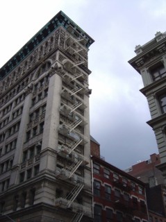 St Nicholas hotel on Broadway int the district of Soho New York