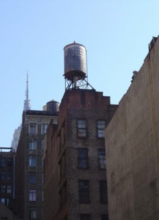 Fatiron district from the 23th street with a view of the Empire State Building in New York