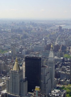 View from the Empire State Building in New York