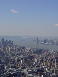 View from the Empire State Building in New York