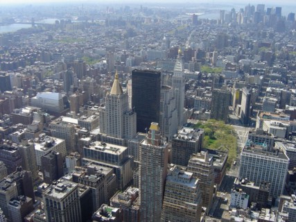 View from the Empire State Building in New York