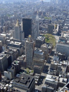 View from the Empire State Building in New York
