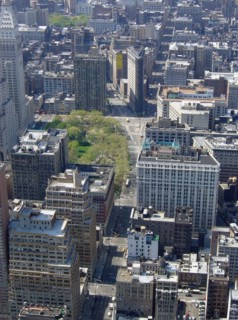 View from the Empire State Building in New York