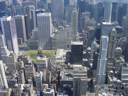 View from the Empire State Building in New York