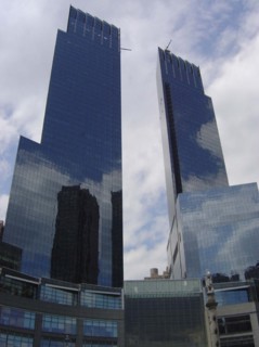 Colombus Circle, the building of AOL Time Warner company in New York